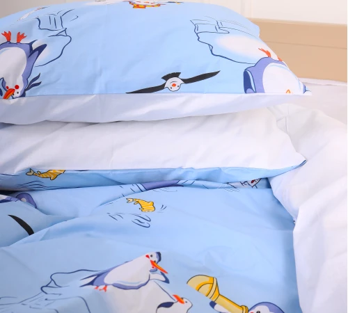 Наволочка Бязь 17-0619 Funny penguins - 2