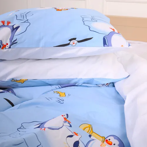Наволочка Бязь 17-0619 Funny penguins - 2