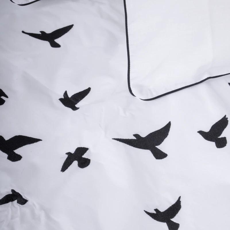 Комплект постільної білизни Ranforce Elite 11-2107 White "Freedom" - 5