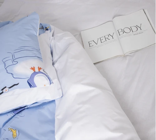 Простирадло MirSon Ranforce Elite 17-0619 Funny penguins - 2