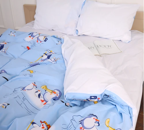 Підковдра Бязь 17-0619 Funny penguins