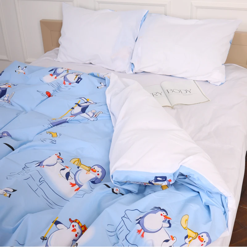 Підковдра Бязь 17-0619 Funny penguins