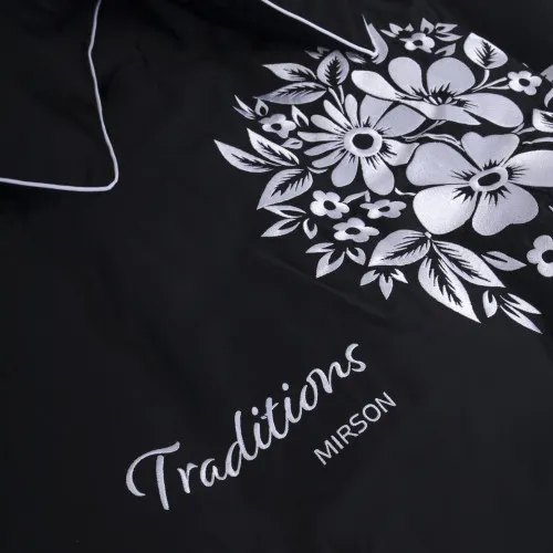 Наволочка Сатин ELIT 0055 Black Pearl "Traditions" - 2