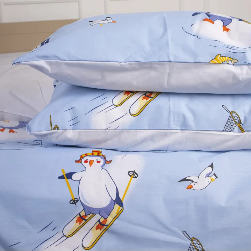 Комплект постельного белья MirSon Ranforce Elite 17-0619 Funny penguins - 2