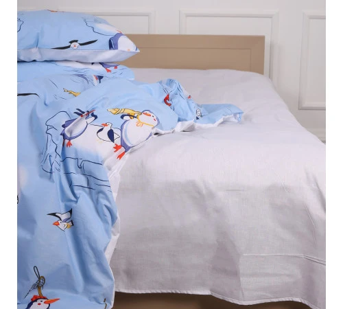 Простирадло MirSon Ranforce Elite 17-0619 Funny penguins