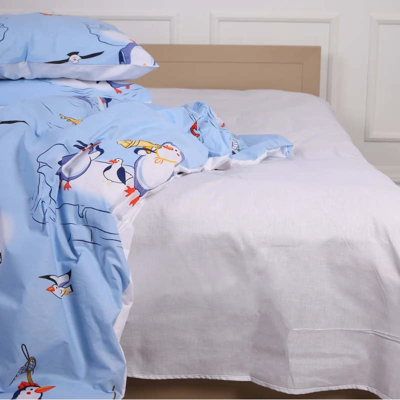 Підковдра Бязь 17-0619 Funny penguins - 2