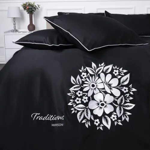 Підковдра Сатин ELIT 0055 Black Pearl "Traditions" - 5