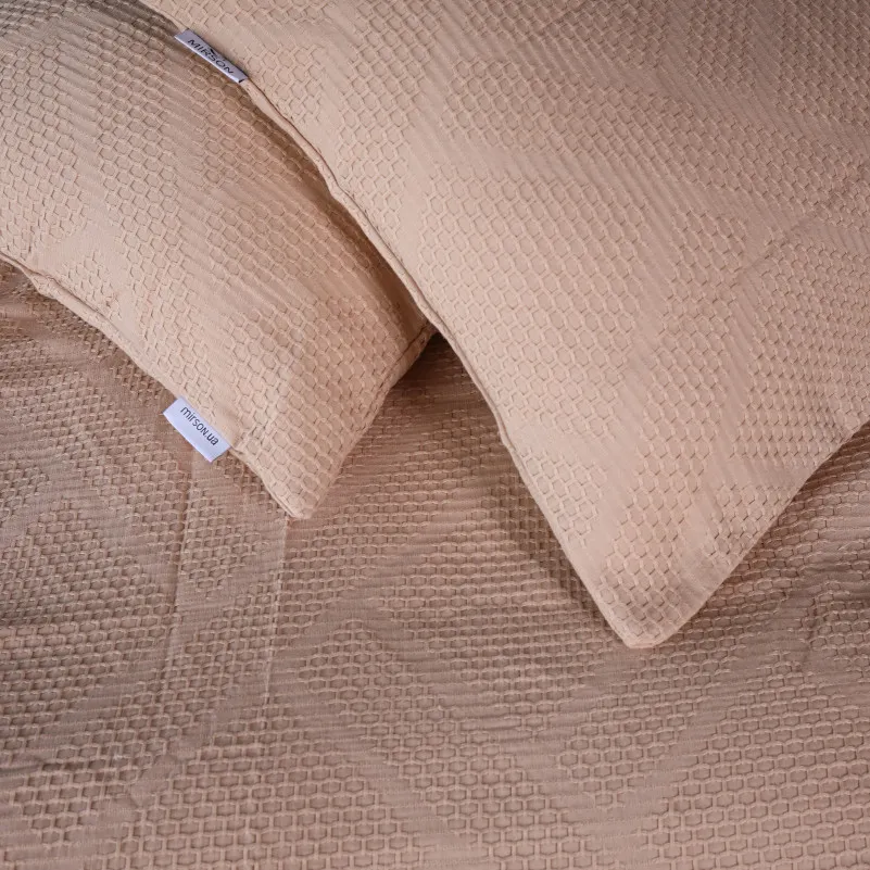 Комплект постільної білизни №20-01 Waffle Bej - 5