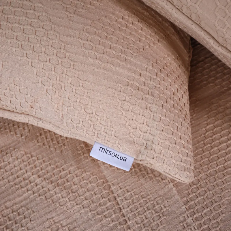 Комплект постільної білизни №20-01 Waffle Bej