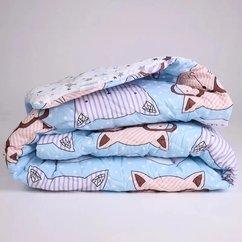 Одеяло антиаллергенное Лето №2807 Сolor Fun Line Whales Уценка №2209