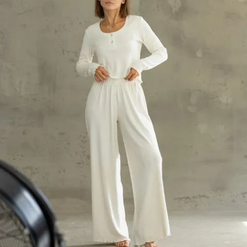 Піжама жіноча "Angora White" трикотаж