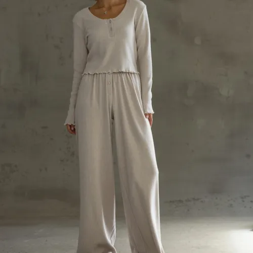 Пижама женская Трикотаж "Angora Beige"