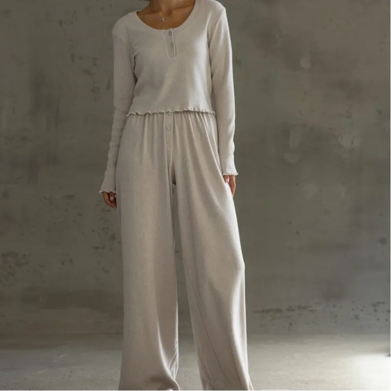 Пижама женская Трикотаж "Angora Beige"