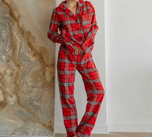 Пижама женская "Lisa red&white"