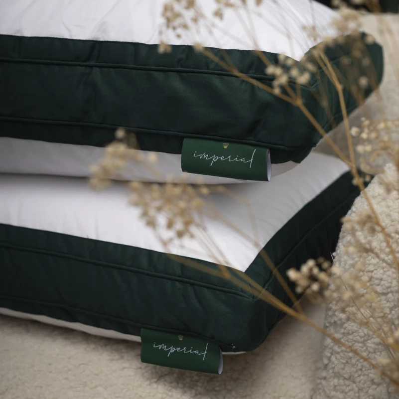 Подушка пуховая Трехкамерная 100% пух Imperial class/перо Imperial Satin Luxe пух сатин (средняя) - 11