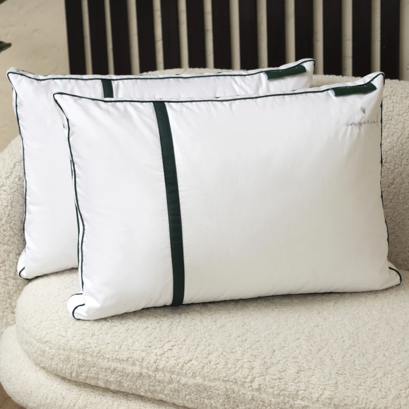 Подушка пуховая Трехкамерная 100% пух Imperial class/перо Imperial Style пух мако-батист (средняя) - 7