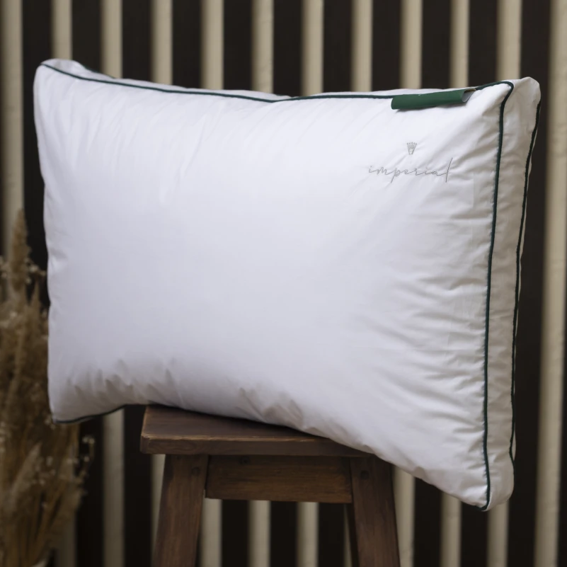 Подушка пуховая Трехкамерная 100% пух Imperial class /перо Imperial Delight пух мако-батист (средняя) - 7