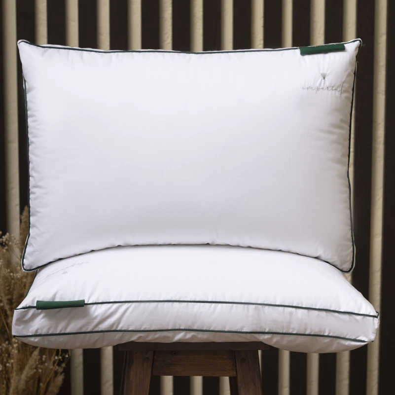 Подушка пуховая Трехкамерная 100% пух Imperial class /перо Imperial Delight пух мако-батист (средняя) - 8