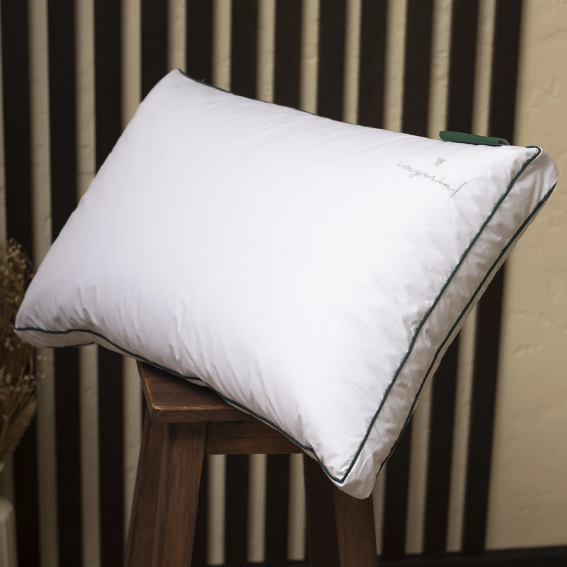 Подушка пуховая Трехкамерная 100% пух Imperial class /перо Imperial Delight пух мако-батист (средняя) - 10