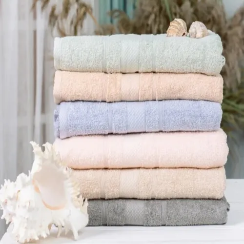 Набор банных полотенец (6 шт.) Е №5086 Elite SoftNes "Shine" - 2