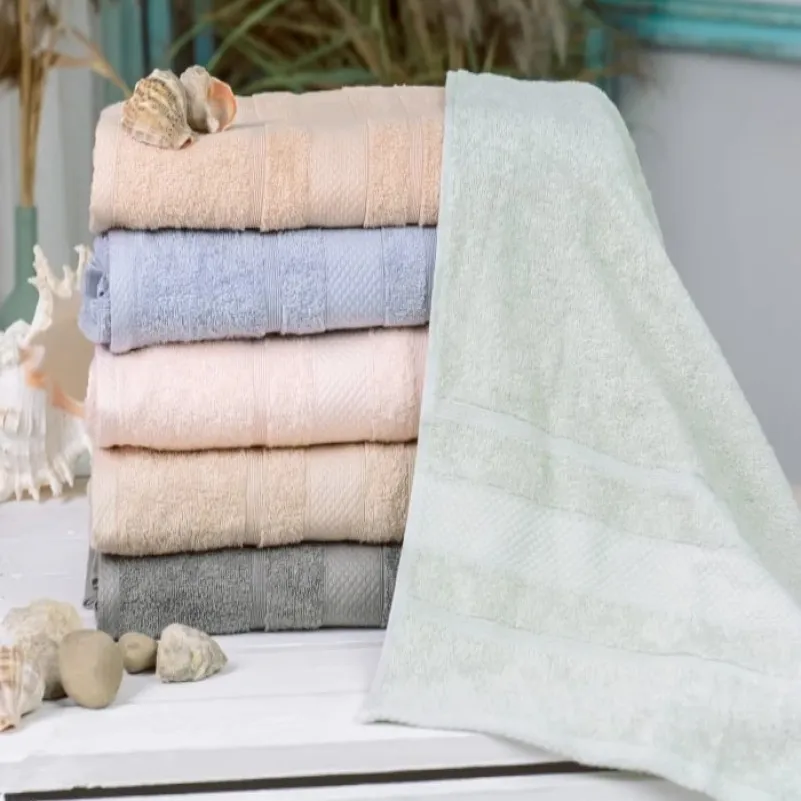 Набор банных полотенец (6 шт.) Е №5086 Elite SoftNes "Shine" - 2