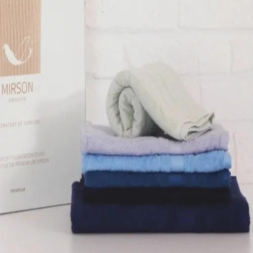 Набор банных полотенец (6 шт.) Е №5087 Elite SoftNes "Azure"