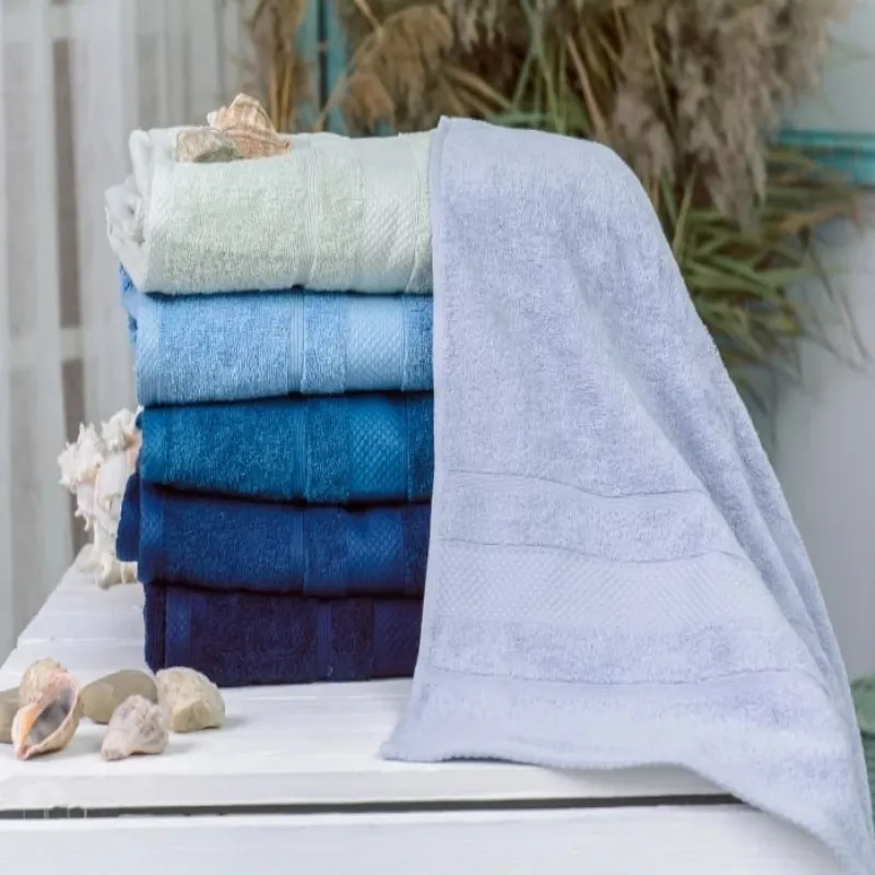 Набір рушників банних (6 шт.) Е №5087 Elite SoftNes "Azure" - 2