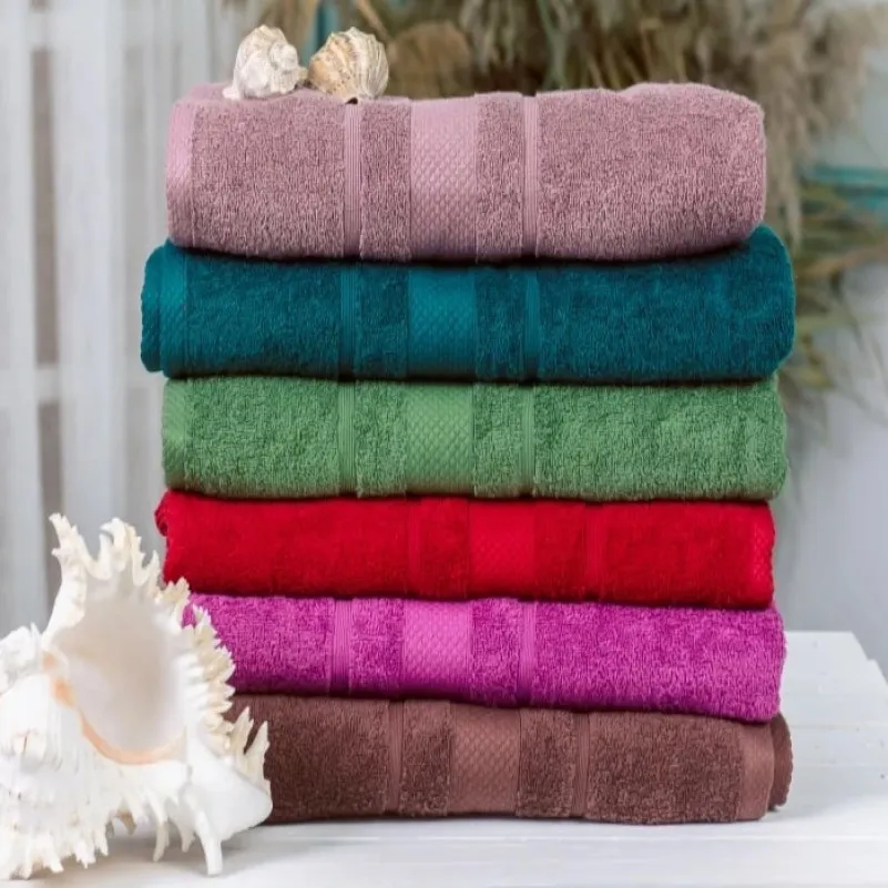 Набір рушників банних (6 шт.) Е  №5088 Elite SoftNes "Darkness" - 1