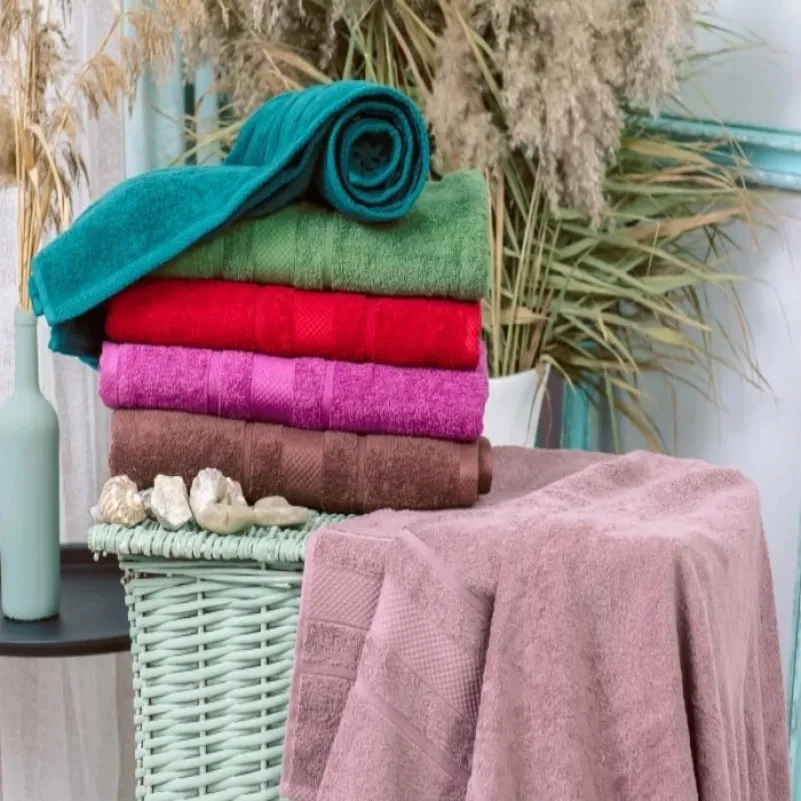 Набір рушників банних (6 шт.) Е  №5088 Elite SoftNes "Darkness" - 3