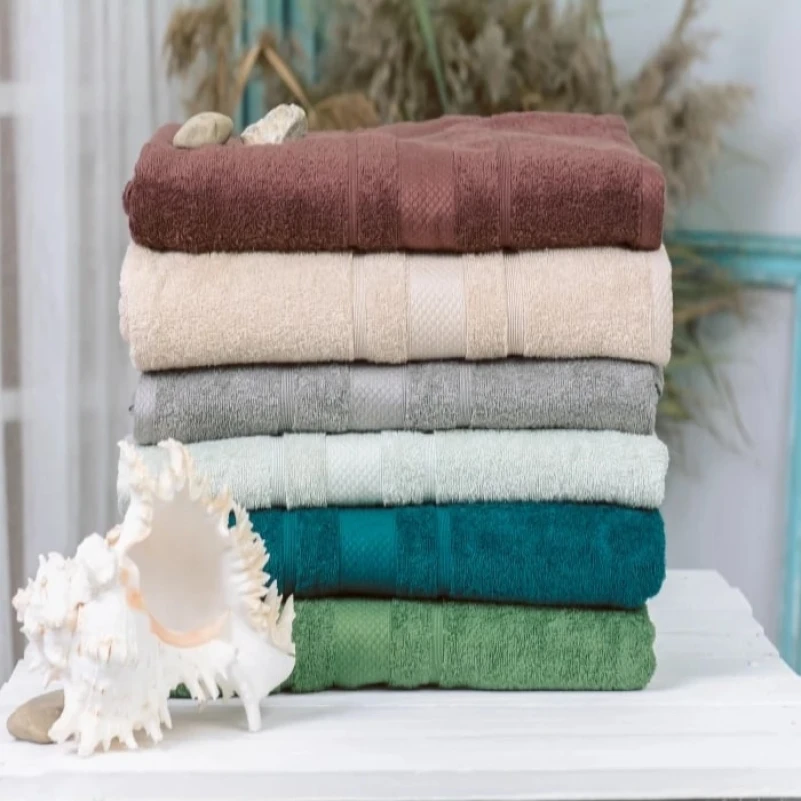 Набор банных полотенец (6 шт.) Е №5089 Elite SoftNes "Nature" - 1