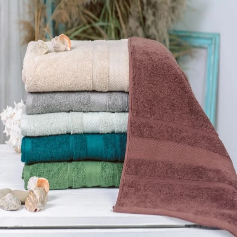 Набор банных полотенец (6 шт.) Е №5089 Elite SoftNes "Nature" - 2