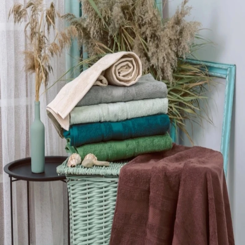 Набор банных полотенец (6 шт.) Е №5089 Elite SoftNes "Nature" - 3