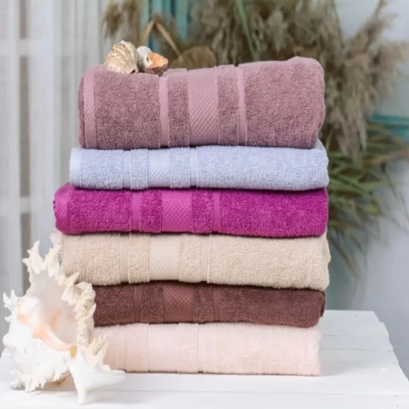 Набор банных полотенец (6 шт.) Е №5090 Elite SoftNes "Delicacy" - 1