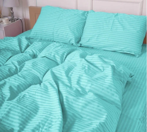 Комплект постільної білизни Cotton Twill 55-0012 Cyan
