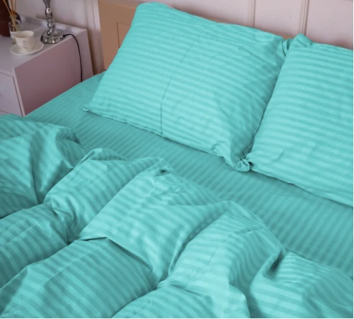 Комплект постільної білизни Cotton Twill 55-0012 Cyan - 2
