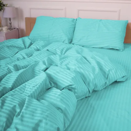 Комплект постільної білизни Cotton Twill 55-0012 Cyan - 4
