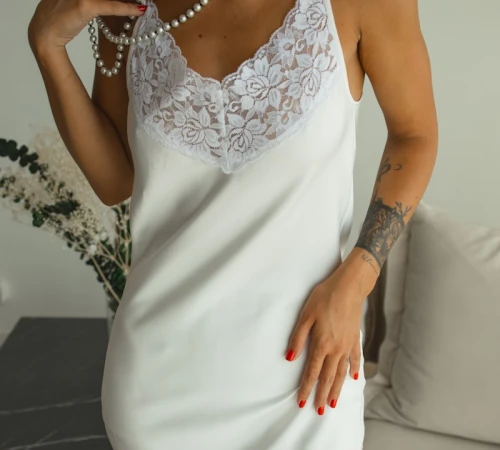 Ночная рубашка "Adriana" white - 2