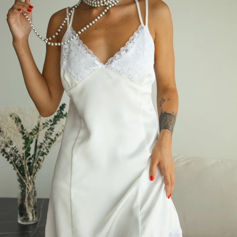 Нічна сорочка "Adriana" white - 4