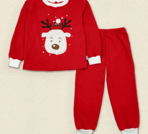 Пижама детская теплая "Adventure" red