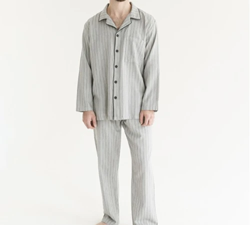 Пижама мужская 100% Хлопок Л  "Aiden" gray