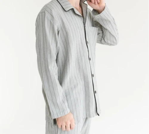 Пижама мужская 100% Хлопок Л  "Aiden" gray - 2