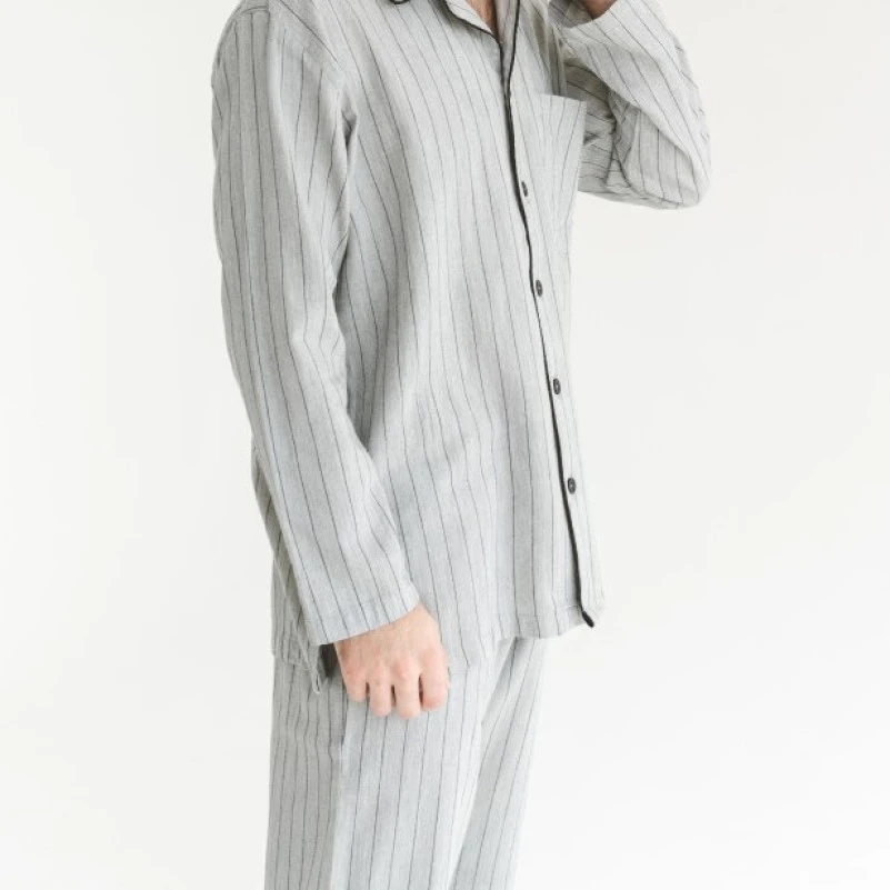 Пижама мужская 100% Хлопок Л  "Aiden" gray - 7