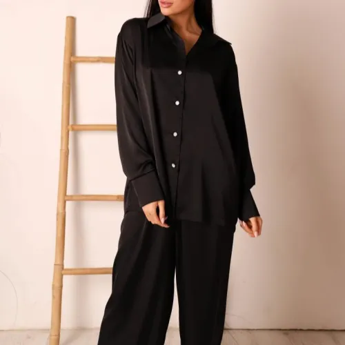 Жіночий домашній костюм "Alba" black - 3