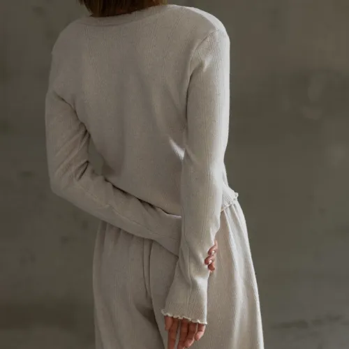 Пижама женская Трикотаж "Angora Beige" - 5