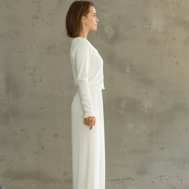 Пижама женская "Angora White" трикотаж - 1