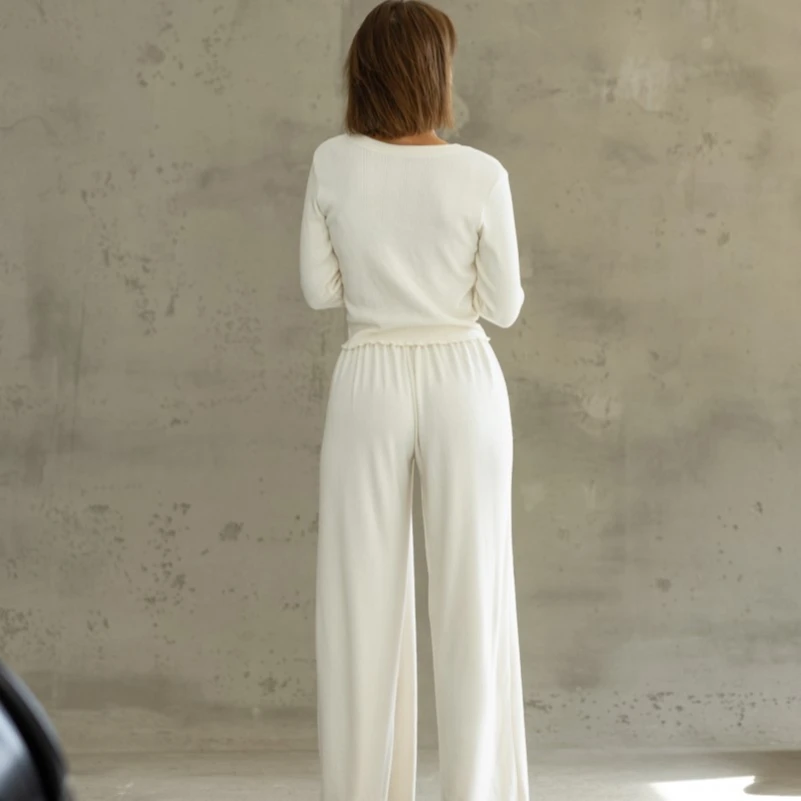 Пижама женская "Angora White" трикотаж - 2