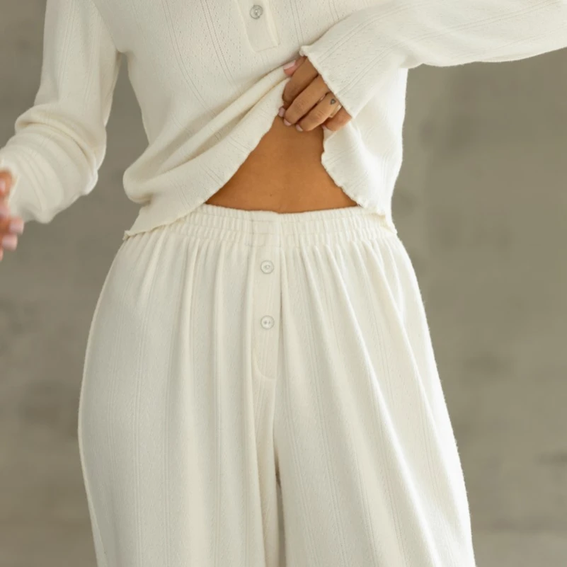 Пижама женская "Angora White" трикотаж - 3