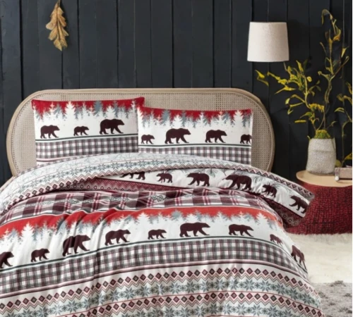 Комплект постільної білизни Фланель "Arctic Aurora Nights"