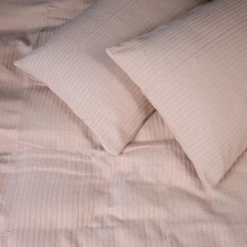 Набір покривало + наволочки "№10-03 Arrowline Cream" - 2