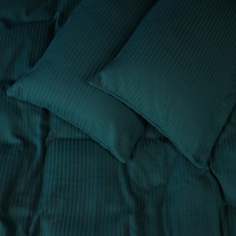 Набір покривало + наволочки "№10-05 Arrowline Emerald" - 1